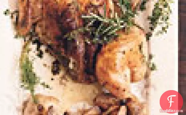 Roast Chicken with Rosemary-Garlic Paste