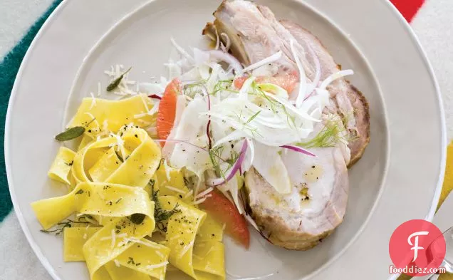 Roast Pork Loin with Fennel Salad