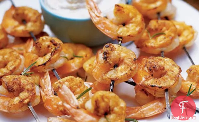 टैरेटर सॉस के साथ ग्रील्ड झींगा