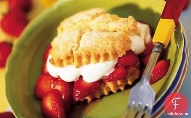 Melt-away Strawberry Shortcakes
