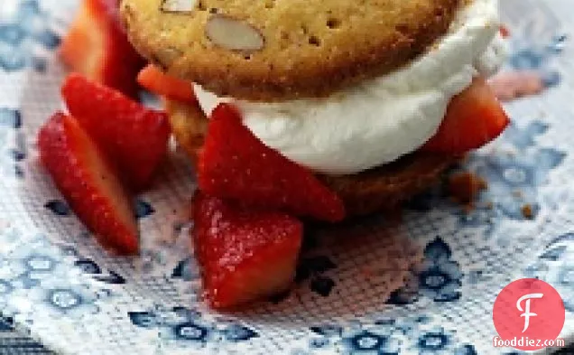 Almond-cornmeal Strawberry Shortcakes