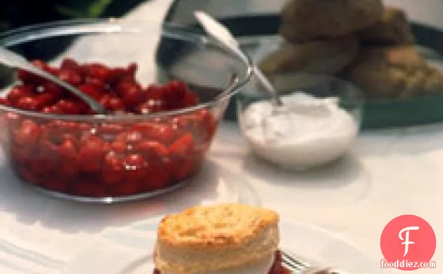 Strawberry Shortcake With Vanilla Whipped Cream