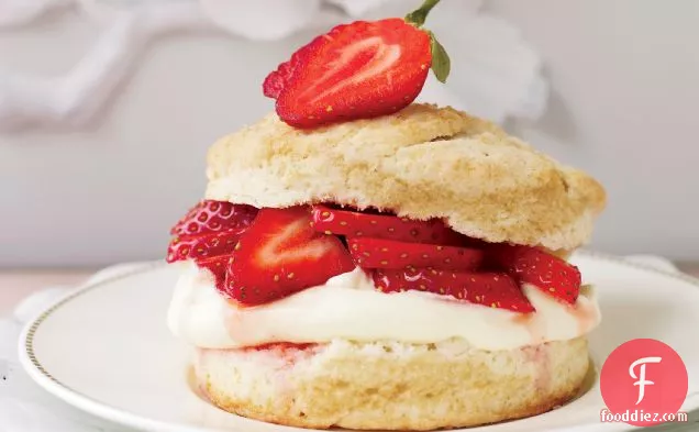 Strawberry Shortcakes with Meyer Lemon Cream