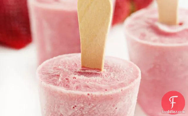 Strawberry-ricotta Popsicles