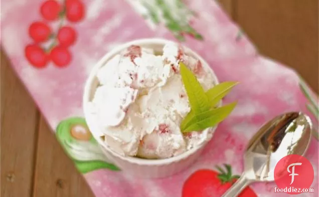 Strawberry-lemon Verbena Ice Cream