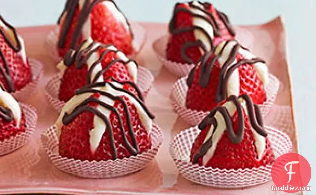 Double-Chocolate Filled Strawberries