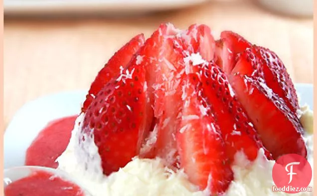 Strawberry Love Dessert And Its Coconut Cream