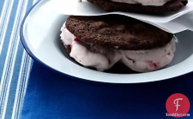 Strawberry-chocolate Ice Cream Sandwiches