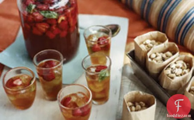 Strawberry-basil Iced Tea