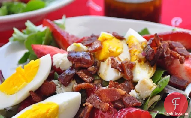 Spring Salad With Strawberries And Balsamic Vinaigrette