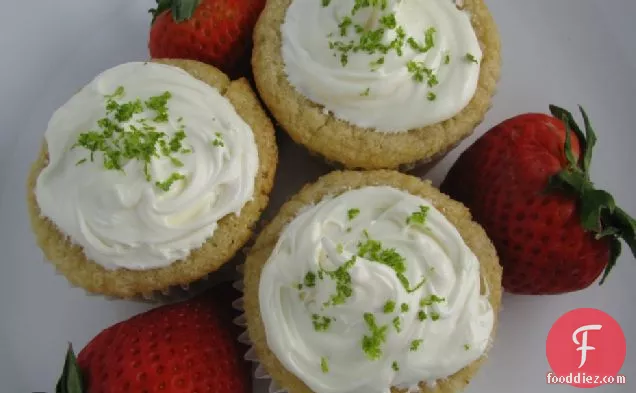 Strawberry-lime Stuffed Cupcakes