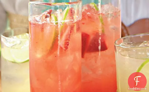 Strawberry Margarita Spritzers