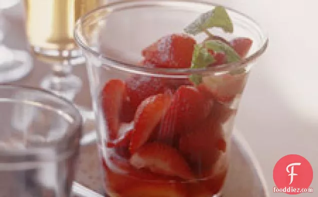 Strawberries And Vanilla Syrup