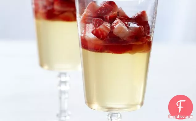 Riesling Gelée with Strawberry Conserve