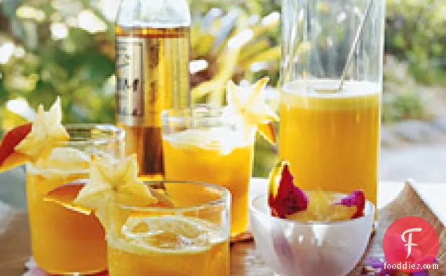 Pineapple And Mango Rum Cocktails