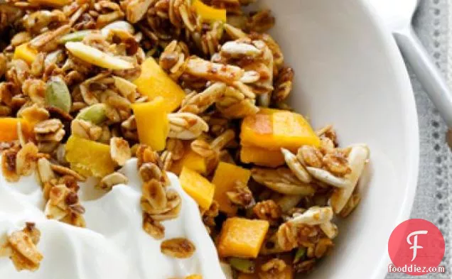 Mango-Agave Granola With Greek Yogurt