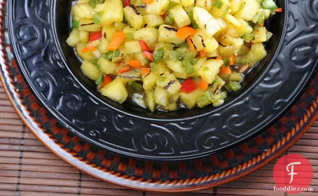 Grilled Pineapple Mango Salsa