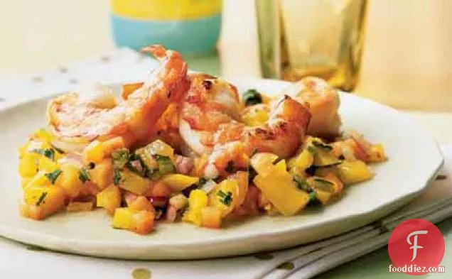 Shrimp Cocktail with Tropical Fruit Salsa