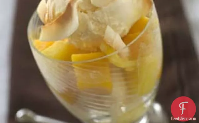 Stir-fried Tropical Fruit With Ice Cream