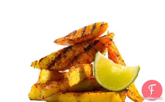 Chili-Dusted Grilled Mango and Pineapple