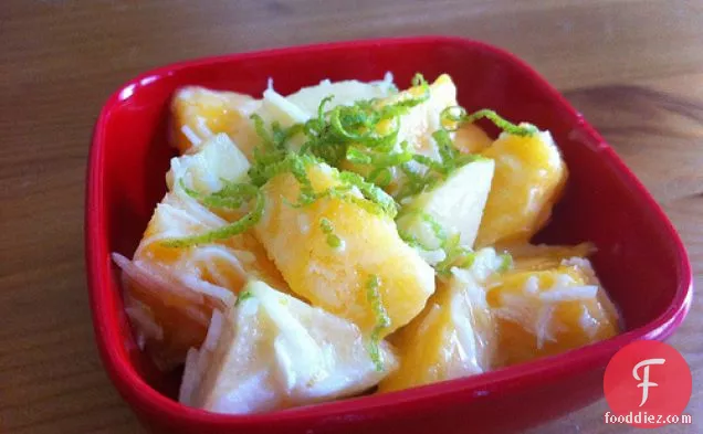 Apple Mango Salad With Ginger Lime Dressing