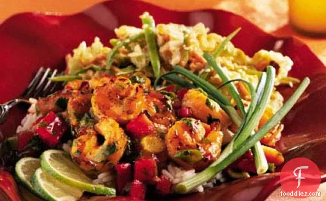 Grilled Shrimp with Tropical Fruit Sauce