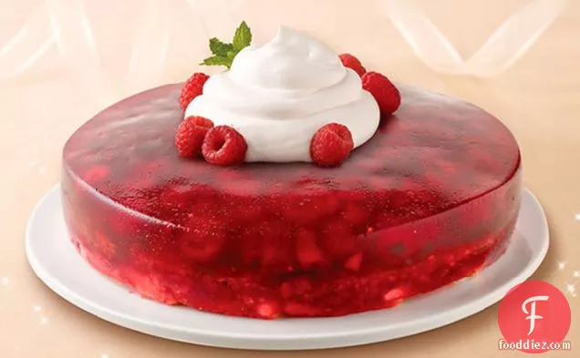 रास्पबेरी एंजेल केक