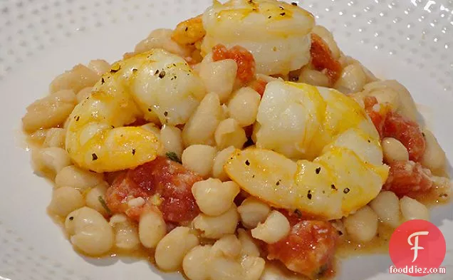 Roasted Shrimp With Tuscan Beans