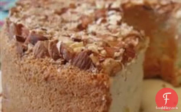Angel Food Cake With Toasted Almonds