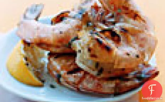 Grilled Jumbo Shrimp With Lemon And Oregano