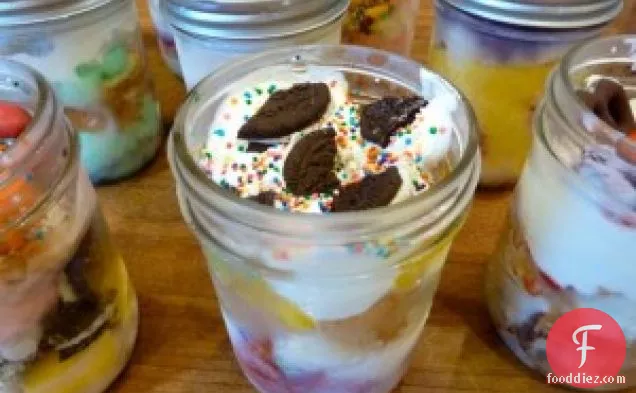 Frozen Yogurt Birthday Cakes…in A Jar