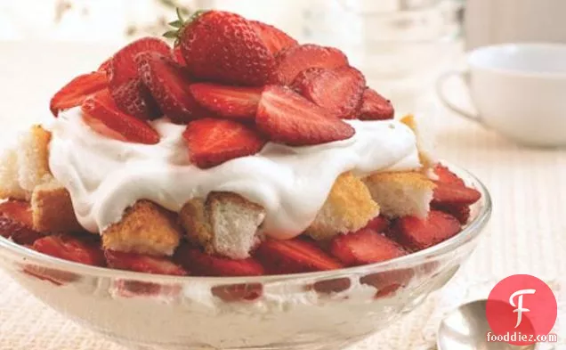 Angelic Strawberry Trifle