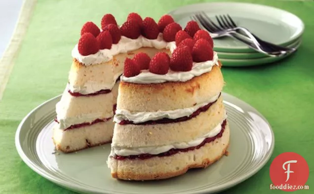 Angel Food-Berry Jam Cake
