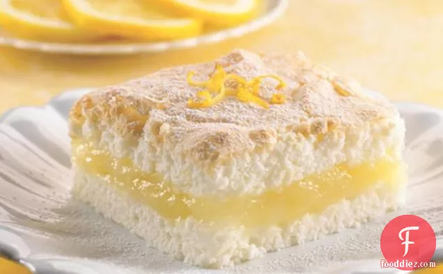 Lemon Angel Food Cake Squares