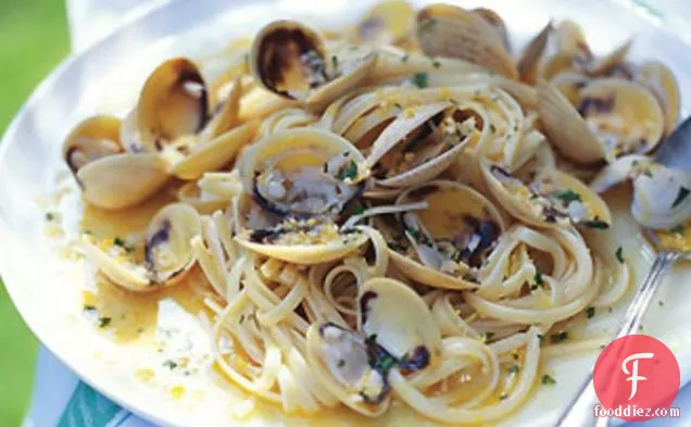 Grill-Roasted Clam Linguine