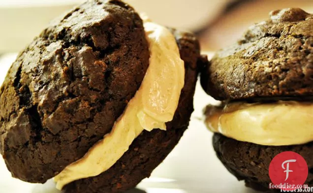 Whoopie Pies With Salted Caramel Buttercream