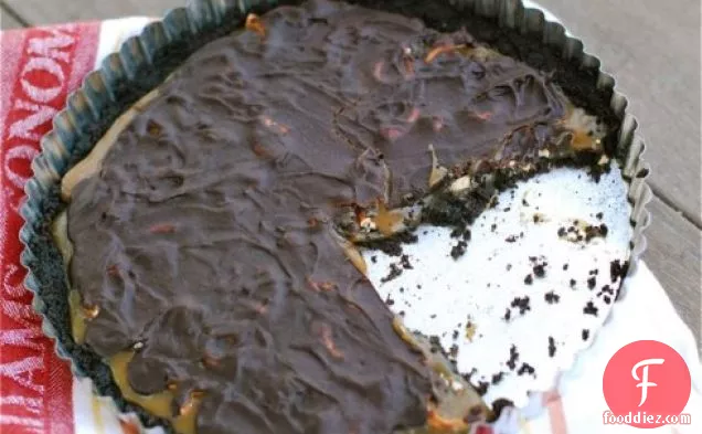 Chocolate Caramel Pretzel Tart