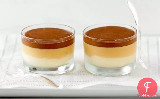 Vanilla, Salted Butter Caramel And Chocolate Mousse