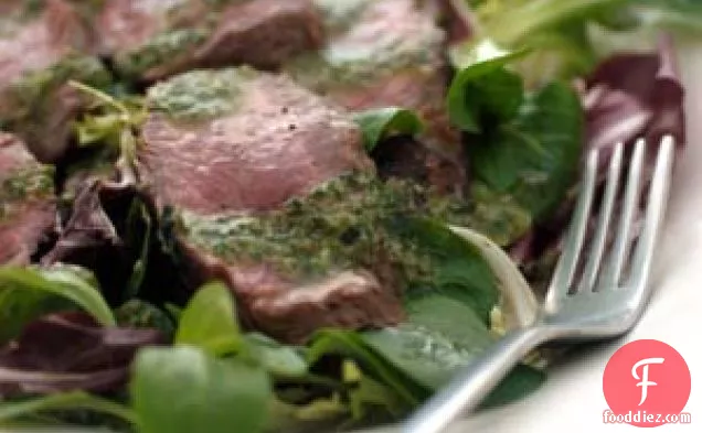 Steak With Piquant Italian Salsa Verde