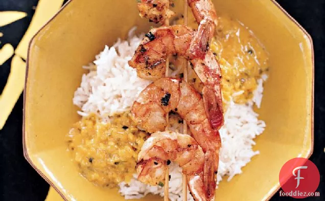 Nyonya Grilled Shrimp with Coconut Sauce