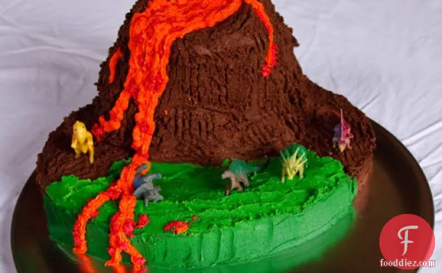 ज्वालामुखी जन्मदिन का केक