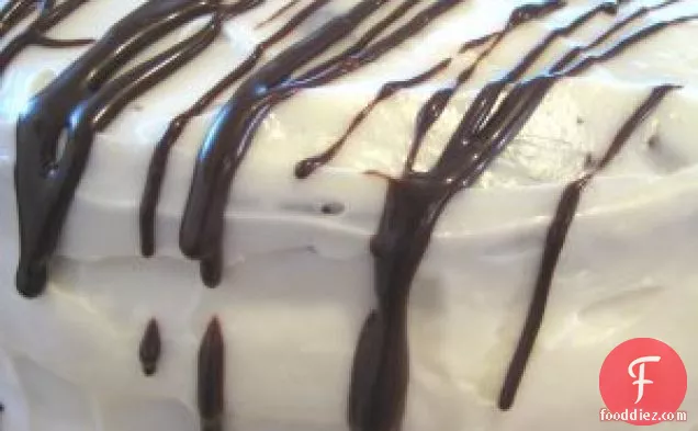 Mile High Cheesecake Layered Chocolate Cake