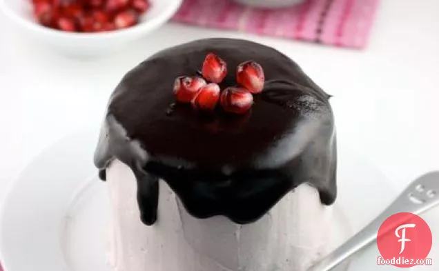 Pomegranate Chocolate Mousse Cake