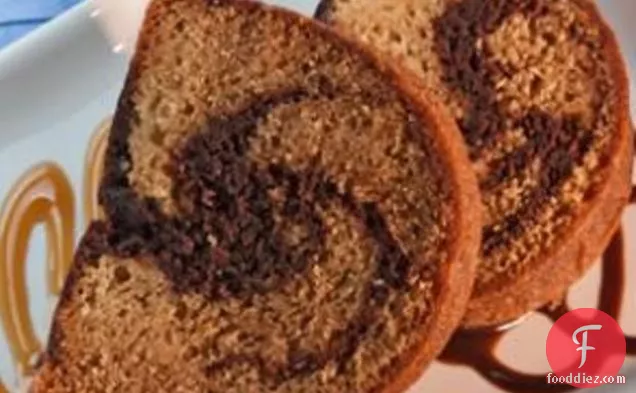 Caramel Chocolate Swirl Cake
