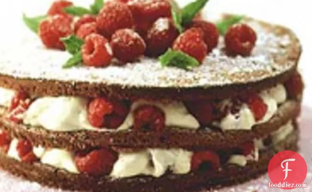 मोना फरुगिया की लो कार्ब चॉकलेट और रास्पबेरी केक