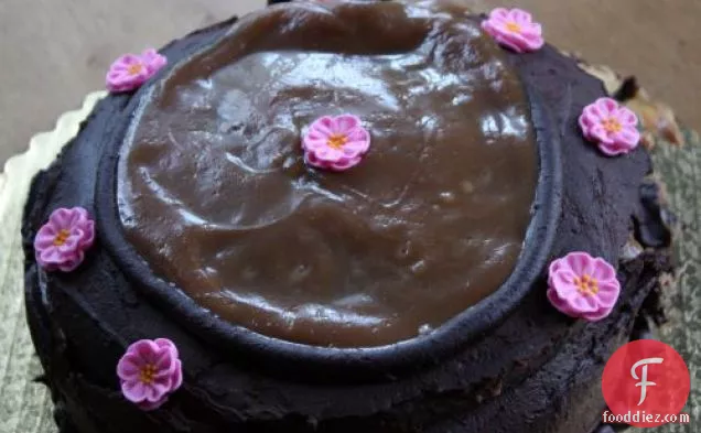 Chocolate Cake With Fleur De Sel Caramel Filling