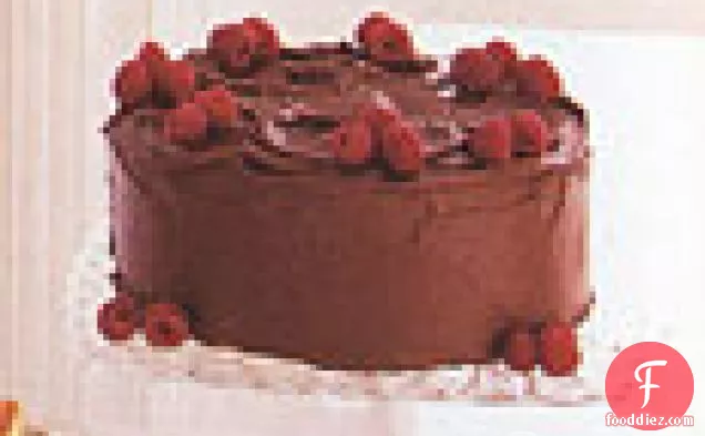 Double Chocolate Raspberry Cake