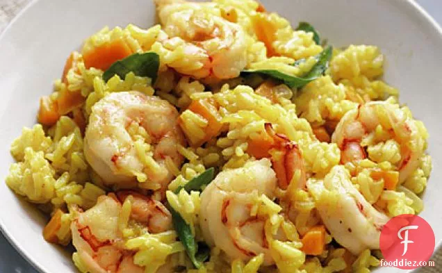 Curried Rice with Shrimp