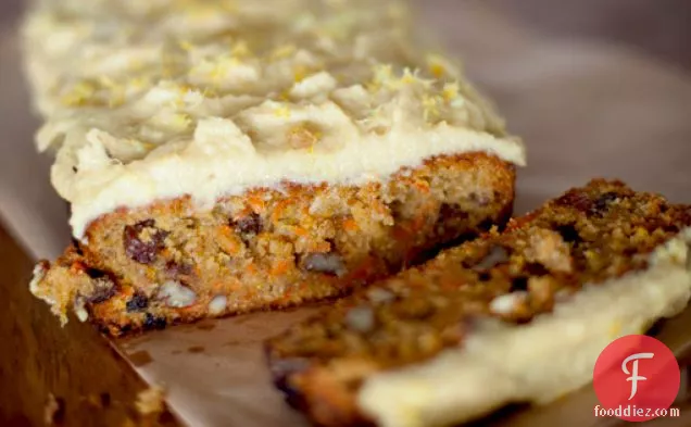 Orange Carrot Cake W/ Cashew Nut Cream Frosting