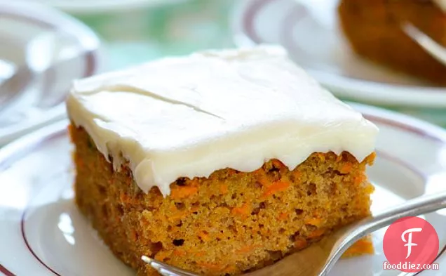 Carrot Sheet Cake With Cream Cheese Frosting